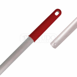 Cabo de Alumínio Com Encaixe Euro 22MM x 1,4M Manopla Vermelho Bralimpia