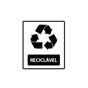 Adesivo Reciclável 15CM X 15CM Preto JSN
