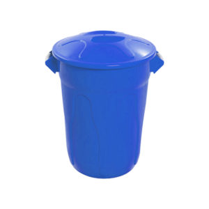 Lixeira Redonda Com Tampa Simples 60L Cores JSN