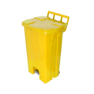 Lixeira Quadrada Com Pedal 100L Cores JSN