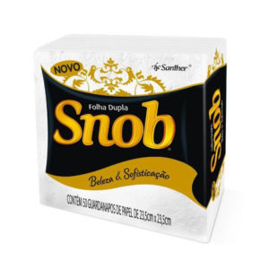 Guardanapo Folha Dupla 23,5CM X 23,5CM Snob 50 Folhas