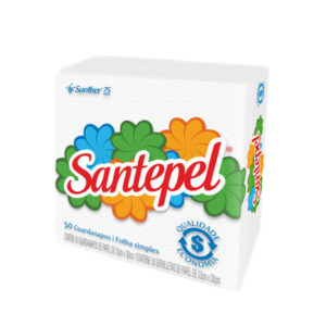 Guardanapo Folha Simples 33CM X 30CM Santepel 50 Folhas