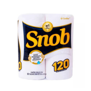 Papel Toalha Cozinha Folha Dupla Snob 2 rolos