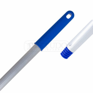 Cabo de Alumínio Com Encaixe Rosca 22MM x 0,5M Manopla Azul Bralimpia