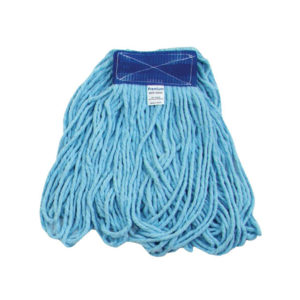 Mop Úmido Algodão Refil Ponta Dobrada Azul Bralimpia 350GR