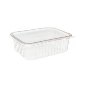 Pote de Plástico Retangular Freezer/Microondas 1000ML Prafesta 144 Unidades