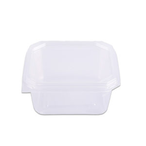 Pote de Plástico Retangular Freezer/Microondas 1500ML Prafesta 120 Unidades
