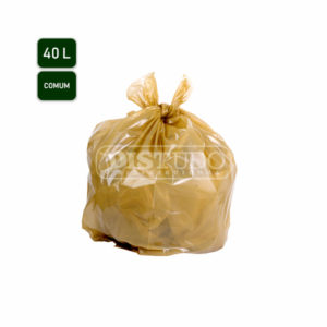 Saco de Lixo N5-Comum 40L Amarelo 100 Unidades