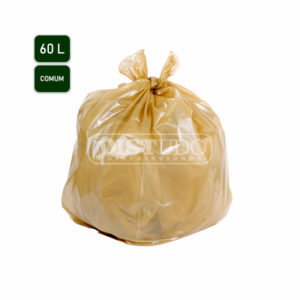 Saco de Lixo N5-Comum 60L Amarelo