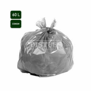 Saco de Lixo N5-Comum 60L Cinza