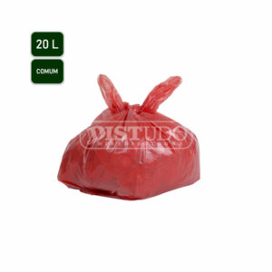 Saco de Lixo N5-Comum 20L Vermelho 100 Unidades