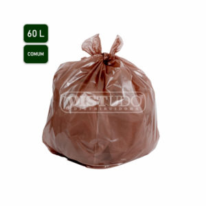Saco de Lixo N5-Comum 60L Marrom