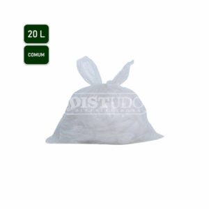 Saco de Lixo N5-Comum 20L Transparente 100 Unidades