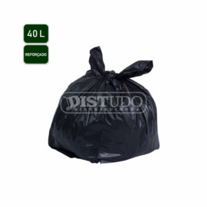 Saco de Lixo 5kg-Reforçado 40L Preto