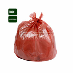 Saco de Lixo 5kg-Reforçado 100L Vermelho