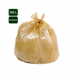 Saco de Lixo 5kg-Reforçado 100L Amarelo