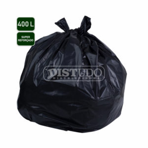 Saco de Lixo Super Reforçado 400L Preto