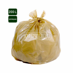 Saco de Lixo R12-Reforçado 200L Amarelo