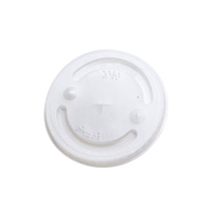 Tampa Plástica PS Com Furo 300ML/330ML Transparente Altacoppo 2000 Unidades