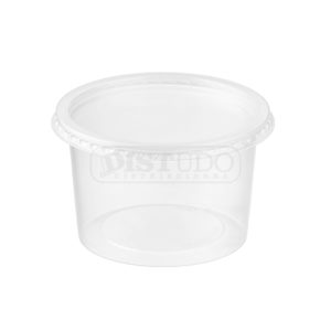 Pote Redondo Freezer/Microondas 500ML Rioplastic 300 Unidades