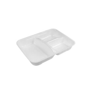 Marmitex de Isopor 900ML com 3 Divisórias Fibraform 100 Unidades