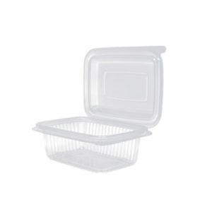 Pote de Plástico Retangular Freezer e Microondas 750ML Rioplastic 24 Unidades