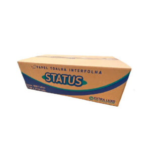 Papel Toalha Interfolha 100% Celulose Folha Simples 21CM X 21CM Status 4800 Folhas
