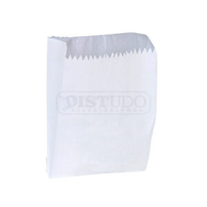 Saco de Papel Branco 10CM X 13CM Tipo Hambúrguer Pluma 500 Unidades