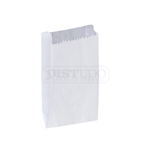 Saco de Papel Branco 8CM X 12CM Tipo Mini Lanche Pluma 500 Unidades