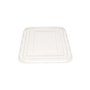 Tampa PET para Bandeja de Bagaço Vegetal Retangular 500ML 250 Unidades