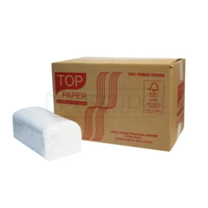 Papel Toalha Interfolha 100% Celulose Folha Dupla 22CM X 21CM 31G Suprem Top 2000 Folhas