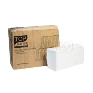 Papel Toalha Interfolha 100% Celulose Folha Simples 20CM X 21CM 18G Premium Toppaper