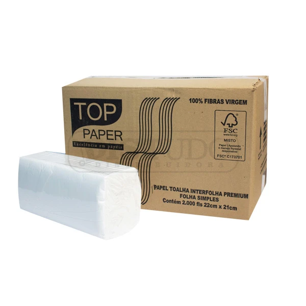 170347-Papel-Toalha-Interfolha-100%-Celulose-Folha-Simples-22CM-X-21,0CM-23G-Premium-Top-2000-Folhas