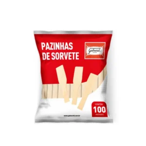 Pazinha de Madeira para Sorvete 7CM Gaboardi 100 Unidades