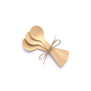 Colher de Madeira Mini 10CM Lulu 100 Unidades