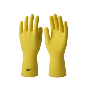 Luva para Limpeza Extra G Limpeza Amarela Top Sanro