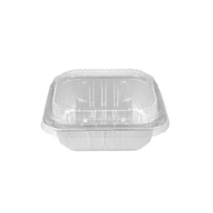 Marmitex Alumínio Retangular com Tampa Pet 515ML Wyda 25 Unidades