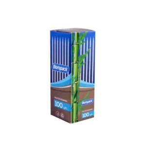 Palito Bambu Dente Bompack 100 Unidades