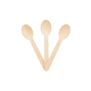 Colher de Madeira 16CM Sustain Talge 100 Unidades