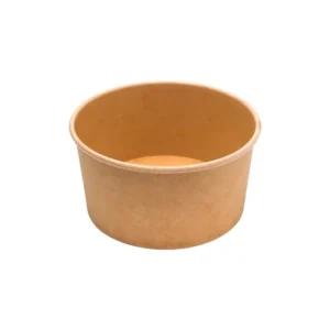 Pote Papel Redondo Kraft 480ML Fns 50 Unidades