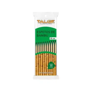 Palito BAMBU Camarão 18 cm 3,5 Talge 50 Unidades