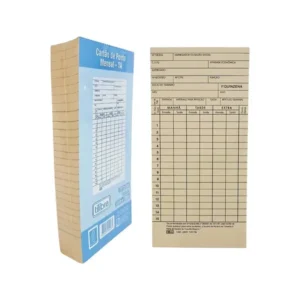 Cartão Ponto Mensal C/100 Folhas - Tilibra