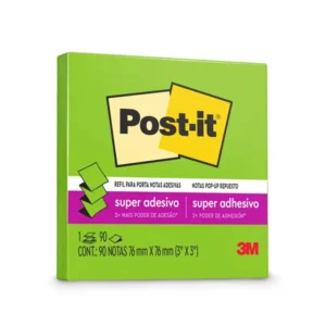 Bloco Adesivo Post-It 3M 76x76mm Verde