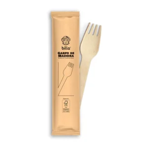 Garfo de Madeira Sache 16cm Billa 500un